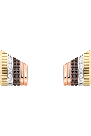Boucheron Mixed and Diamond Quatre Classique Stud Earrings