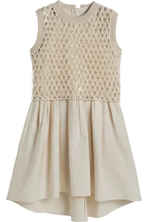 Brunello Cucinelli Tulle Embroidered Dazzling Dress