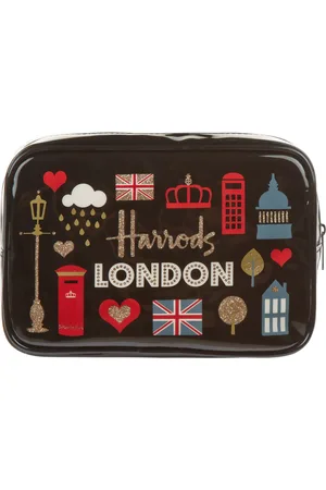 HARRODS Glitter London Cosmetic Bag