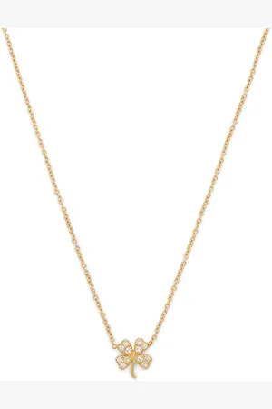 Jennifer Meyer Mini Yellow and Diamond Edith Clover Necklace