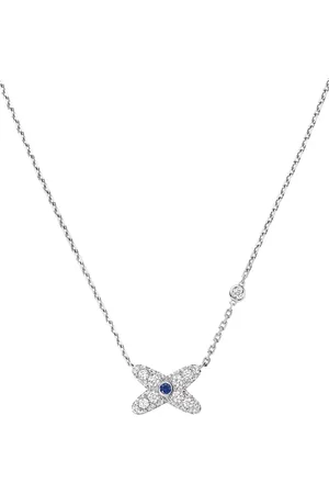 CHAUMET White Gold, Diamond and Sapphire Jeux de Liens Necklace