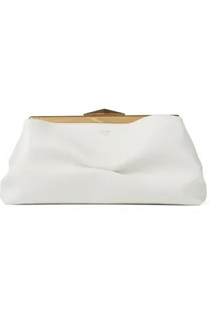 Jimmy Choo Leather Diamond Frame Clutch Bag