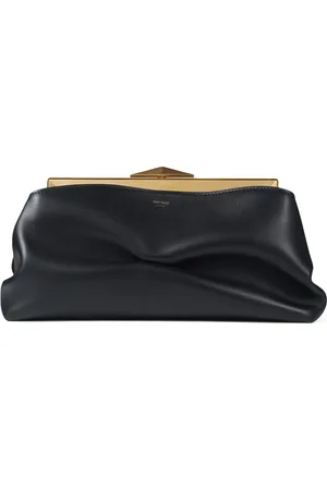 Jimmy Choo Leather Diamond Frame Clutch Bag