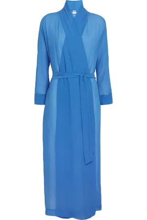 LORETTA CAPONI Silk Georgette Cassandra Robe