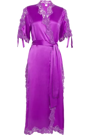 LORETTA CAPONI Silk Constanza Robe