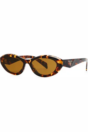 Prada Oval-frame Sunglasses , Designer-engraved Lenses, Designer-stamped Temples, 100% UV Protection