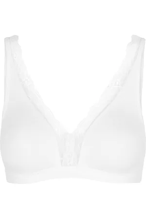 Hanro Lace-trimmed Soft-cup bra - - 32C