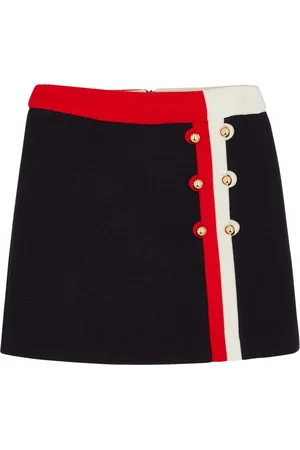 Gucci Kids Stripe-trimmed Wool-blend Skirt - - 5 Years