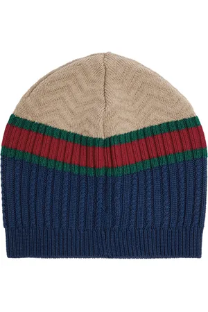 Gucci Kids Striped Wool Beanie
