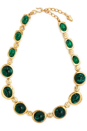 Kenneth Jay Lane Stone and Crystal-embellished Necklace - - One Size