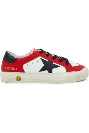 Golden Goose Kids May Panelled Leather Sneakers (IT28-IT35) - - 12.5 Jnr