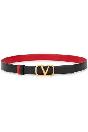 VALENTINO GARAVANI Vlogo Reversible Leather Belt