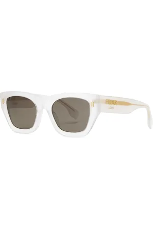 Fendi Roma Rectangle-frame Sunglasses - - One Size
