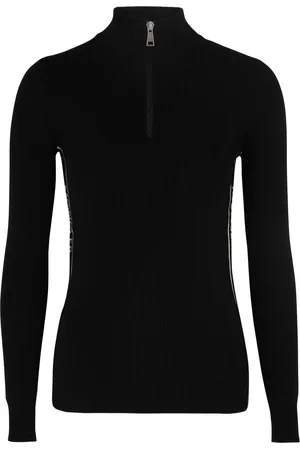 Moncler Ribbed Half-zip Wool top - - L