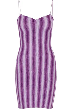 Gimaguas Simi Striped Stretch-knit Mini Dress - - L (UK14 / L)