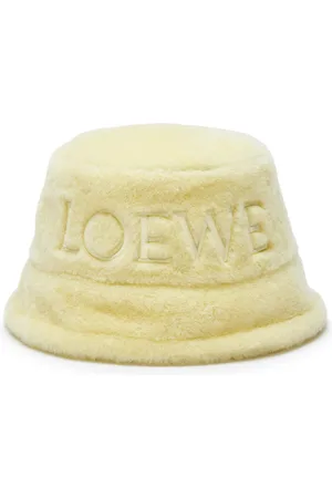 Loewe Logo-embroidered Shearling Bucket hat
