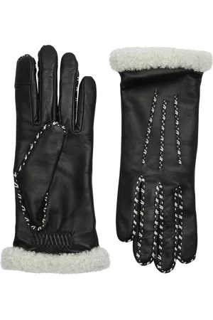 AGNELLE Marie Louise Leather Gloves - - 6.5 (S)