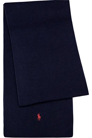 Ralph Lauren Logo-embroidered Ribbed Wool Scarf - - One Size