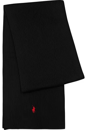 Ralph Lauren Logo-embroidered Ribbed Wool Scarf - - One Size