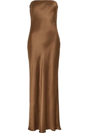 Bec & Bridge Moon Dance Strapless Satin Maxi Dress - - 16 (UK16 /xl)
