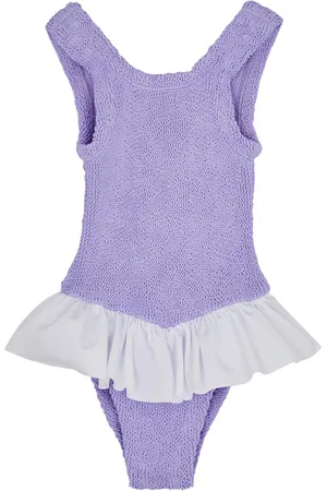 Hunza G Kids Denise Seersucker Swimsuit (2-6 Years) - - One Size