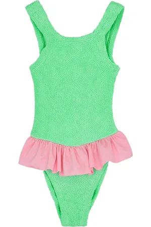 Hunza G Kids Denise Seersucker Swimsuit (7-12 Years) - - One Size