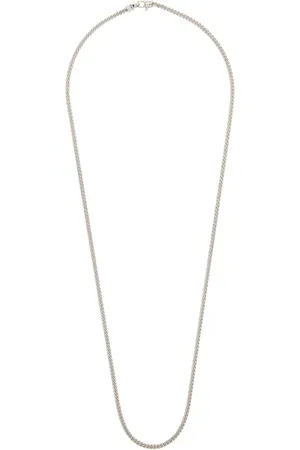 TOM WOOD Curb M Sterling Chain Necklace