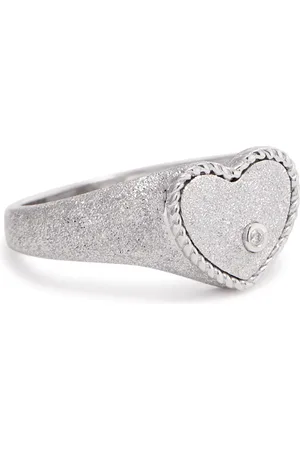 YVONNE LÉON Baby Chevaliere Glittered Pinky Ring - - 47 (UK I 1/2)