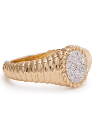 YVONNE LÉON Chevaliere Ovale 18kt Pinky Ring - 45 (UK H)