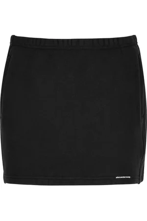 Alexander Wang Logo Cotton Mini Skirt - - L (UK14 / L)
