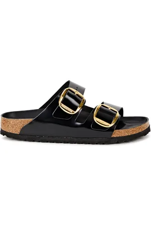 Birkenstock Arizona Patent Leather Sliders - - 3