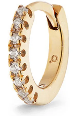 Otiumberg Diamond 9kt Hoop Earrings - One Size