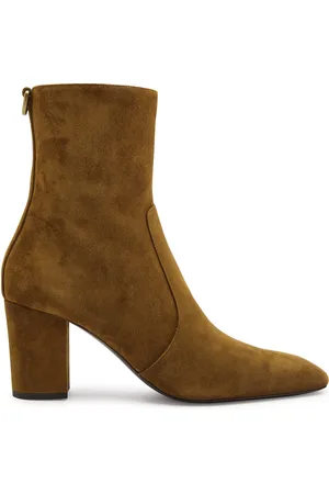 Saint Laurent Betty 70 Suede Ankle Boots - - 39 (IT39 / UK6)