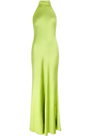 Misha Evianna Halterneck Satin Gown - - S (UK8-10 / S)