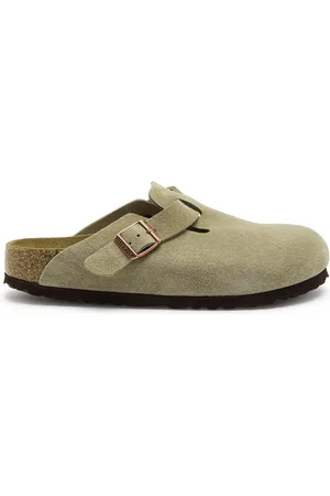 Birkenstock Boston Suede Sliders - - 3