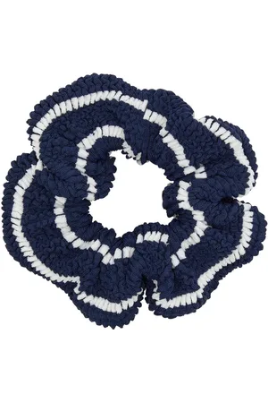 Hunza G Seersucker Scrunchie, , Elasticated, Hand Wash, - One Size