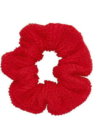 Hunza G Seersucker Scrunchie, , Elasticated, Hand Wash, - One Size