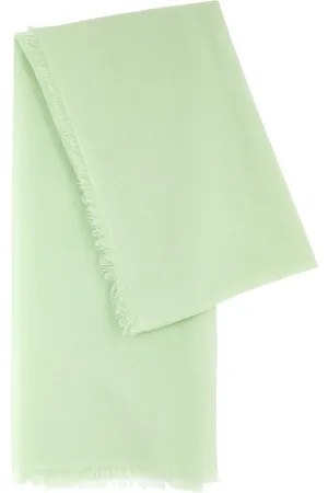 AMA Pure Fringed Cashmere Scarf - - One Size