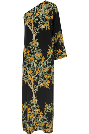 Bernadette Lola Floral-print One-shoulder Silk Maxi Dress - - 38 (UK10 / S)