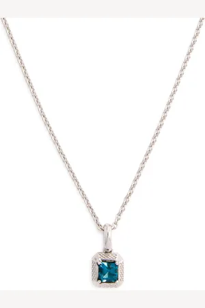 Tateossian Evil Eye Embellished Rhodium-plated Necklace - - One Size