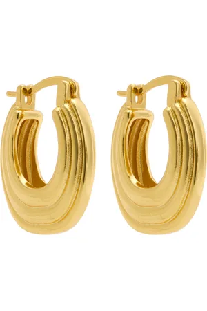 Daisy London X Polly Sayer Mini 18kt -plated Hoop Earrings - One Size