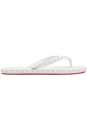 Christian Louboutin Super Loubi Studded Rubber Flip Flops - - 36 (IT36 / UK3)