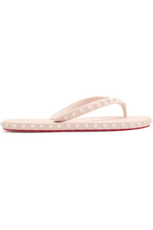 Christian Louboutin Super Loubi Studded Rubber Flip Flops - - 38 (IT38 / UK5)