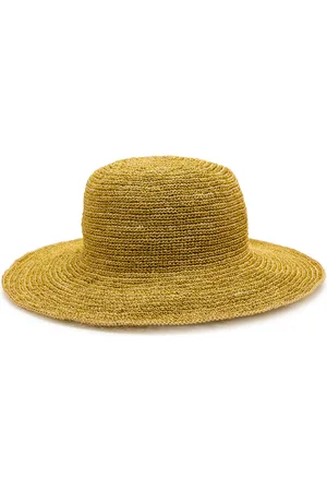 SENSI STUDIO Metallic Mouldable Straw hat - - S