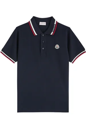 Moncler Kids Logo Cotton Polo Shirt (8-10 Years) - - 8A (8 Years)