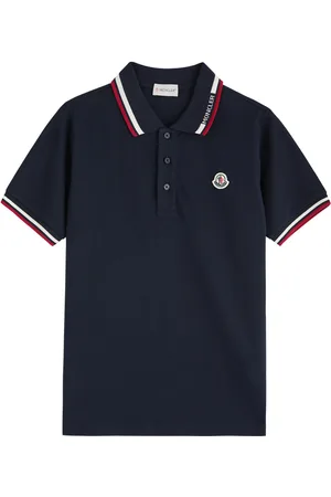 Moncler Kids Logo Cotton Polo Shirt (12-14 Years) - - 12A (12 Years)