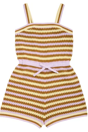 ZIMMERMANN Kids Pop Striped Knitted Playsuit (1-12 Years) - - 01YR (1 Year)