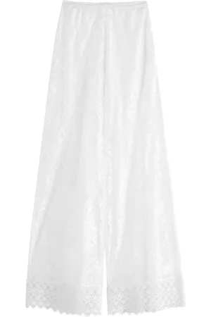 CHARO RUIZ IBIZA Jeret Wide-leg Sheer Lace Trousers - - L (UK14 / L)