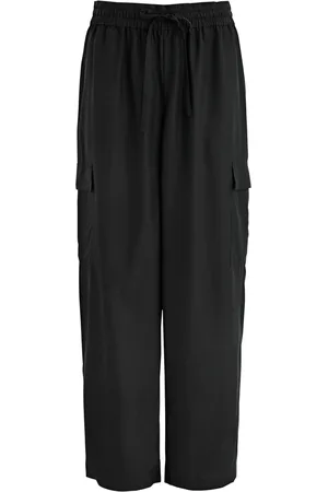 Eileen Fisher Washed Silk Cargo Trousers - - S (UK 10-12 / M)