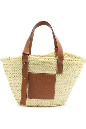 Loewe Medium Sand Raffia Basket Bag, Bag, - One Size